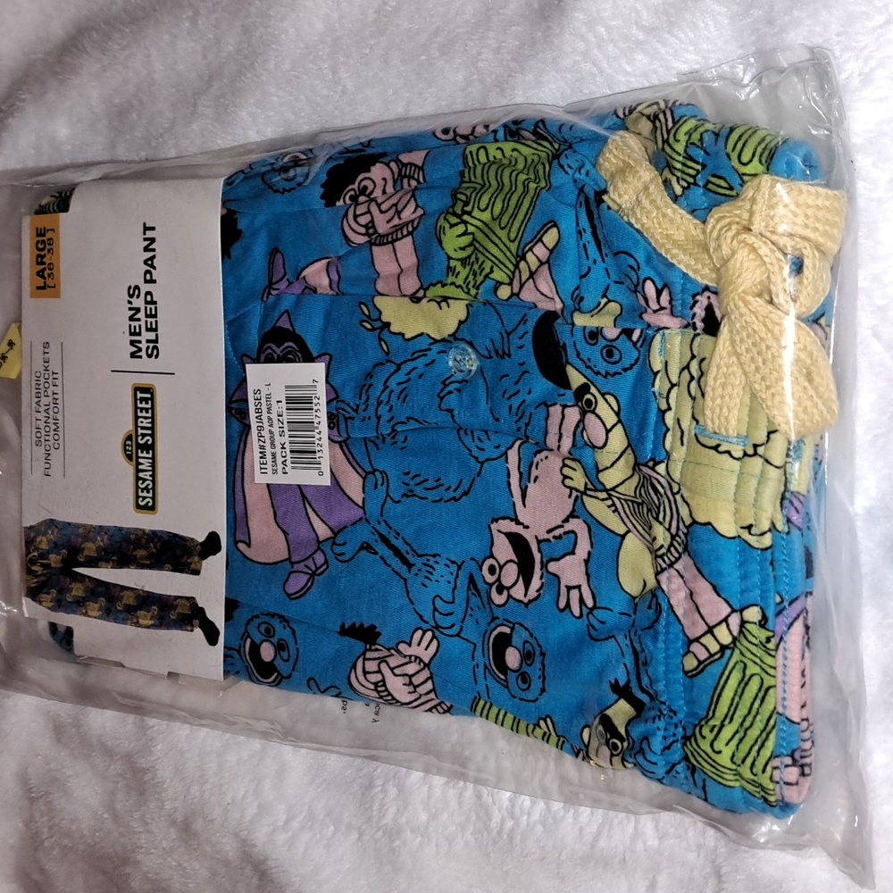 Sesame street sleep pants L 36-38, S-28-30